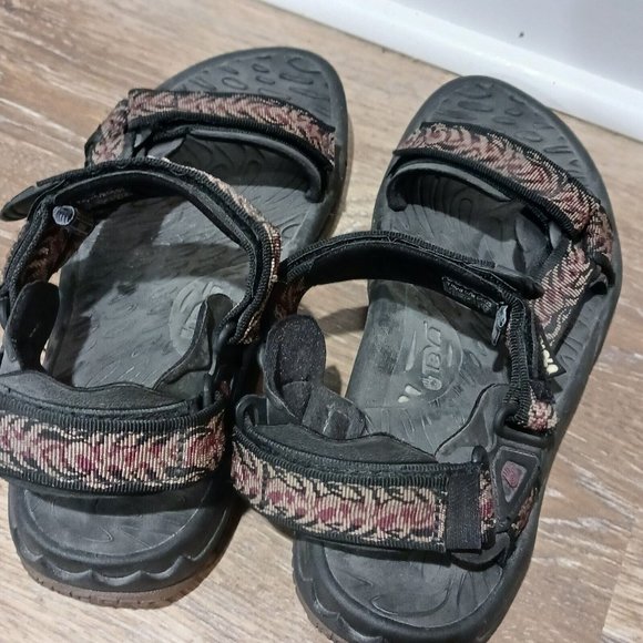 Teva Sport Sandals Hiking Trail Water Ankle Strap Adjustable Black 6603 Mens 9 M - Picture 4 of 6